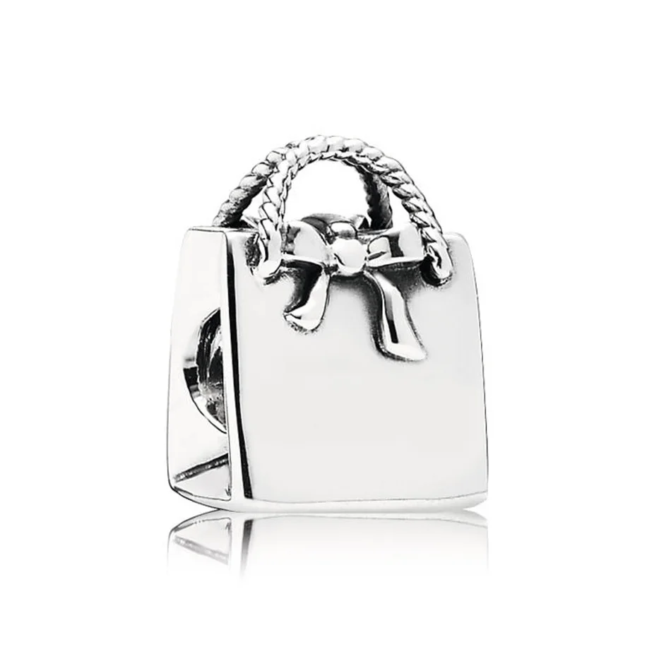 

Authentic S925 Sterling Silver DIY Jewelry Signature Bag Charms fit Pandora Bracelet Bangle Lady Gift