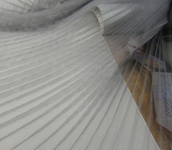 

5 Meters Width 155CM 61" Silver Gray Pleated Crumple Mesh Lace Fabric Solid Wedding Dress Clothes Materials LX33
