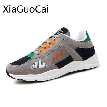 

2018 Spring Running Shoes Breathable Round Head Sneakers All-match Students Lace-Up Men's Sports Shoes British Tide