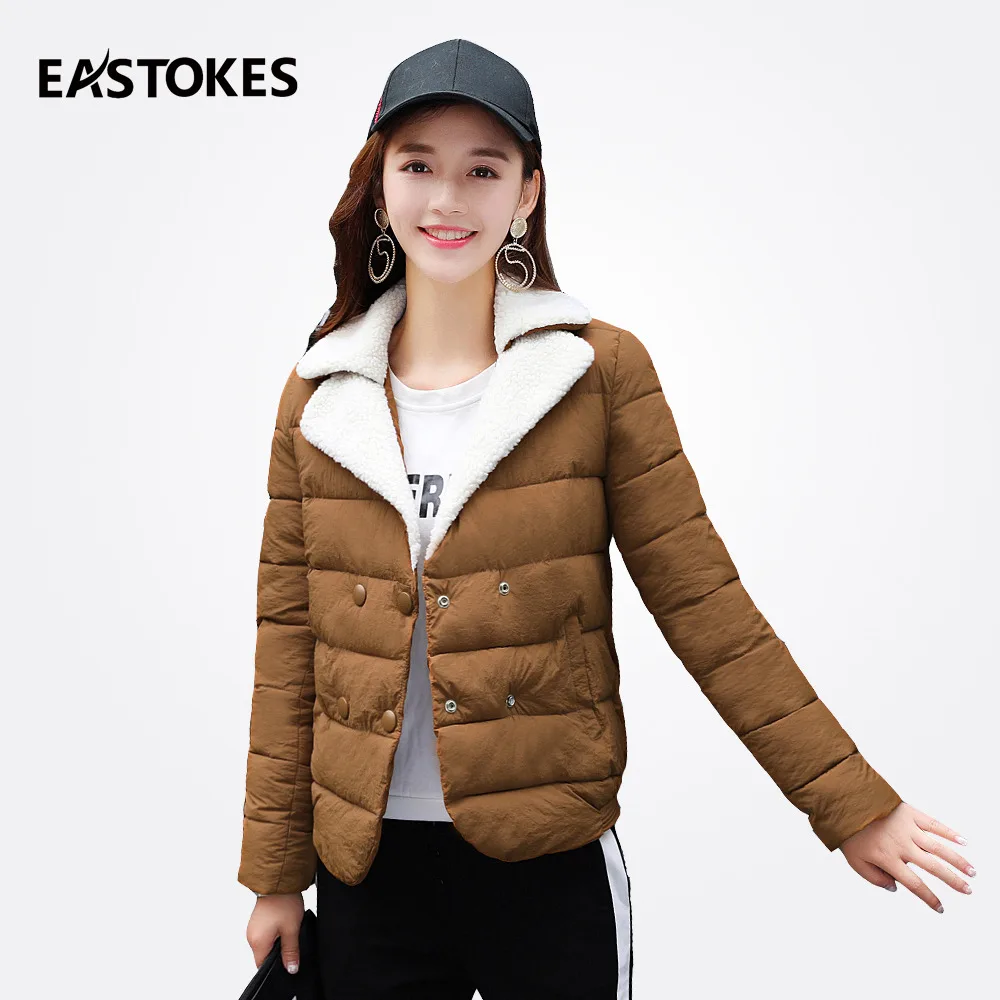 Women Lapel Jackets Winter Ladies Short Coats With Flocking Collar
