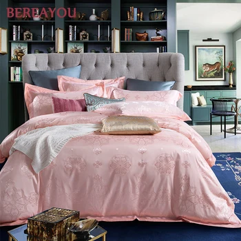 

Luxury Bedding Sets Colorful Hotel Satin Cotton 50S Bed Linen Blue Printing Duvet Cover Pillowcase Full King Size Boy Bed Set