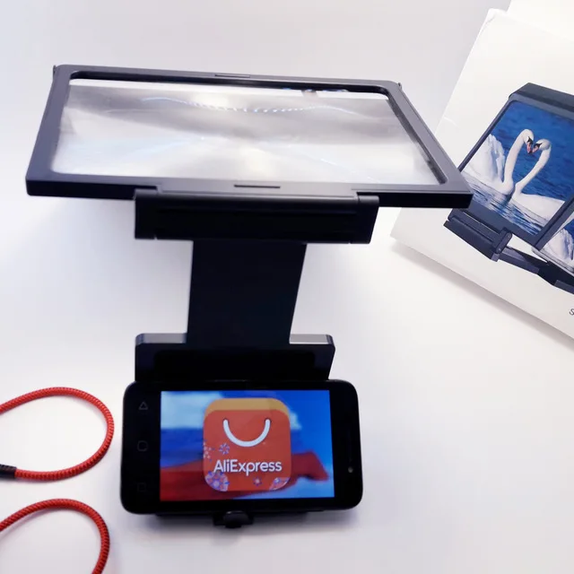 Hotsale Mobile Phone Screen Enlarger Amplifier Magnifier 3D Video Display Folding Enlarged Expander Eyes Protection Holder-9