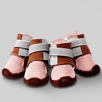 

4 Pcs/sets Winter Pet Dog Shoes For Small Dogs Warm Puppy Dog Snow Boots Waterproof Chihuahua Pug Cat Shoes Pet Products