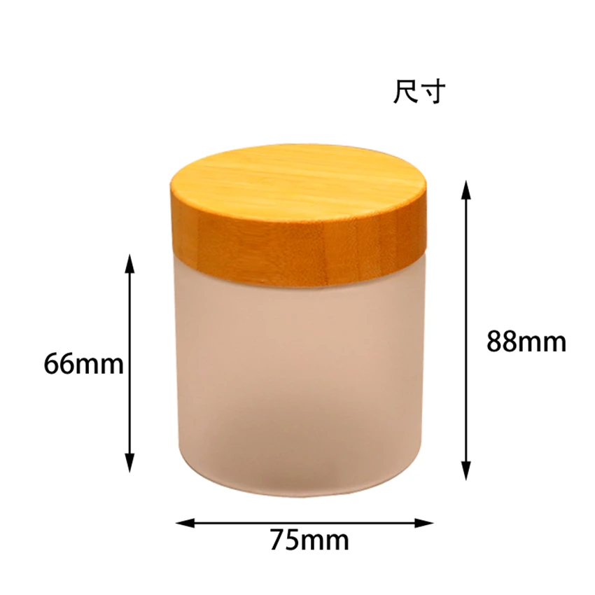 10 шт 250 г 250 мл матовая ПЭТ бутылка для крема банки с бамбуковой крышкой бамбуковая крышка бамбуковый пластиковый Косметический Контейнер банки для конфет