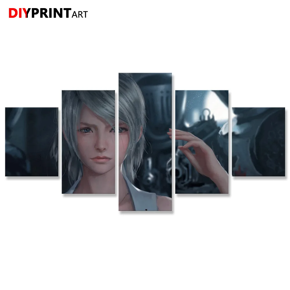 Luna Final Fantasy XV 5 панелей художественные печатные плакаты постеры для гостиной