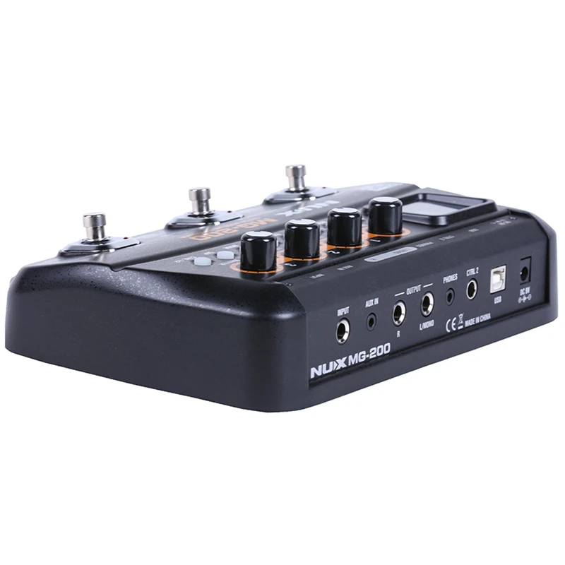 NUX MG-200 Multi Effect Guitar Pedal Processor 55 Models 70Seconds Recording Guitar Looper Drum Machine Synthesizer (EU Plug) NUX MG-200 Multi Effect Guitar Pedal Processor 55 Models 70Seconds Recording Guitar Looper Drum Machine Synthesizer (EU Plug)