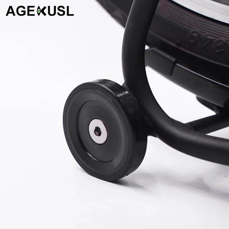 

AGEKUSL Bike Wheel Easywheel For Brompton Bearing Wheel Stable Bicycle Light weight 26g Aluminum Wheel Part Easy wheel EZwheel