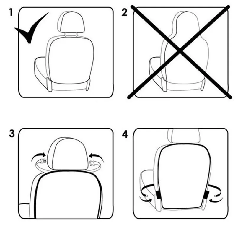 MOQIU Стиль Защитный анти ногами мягкий детское автокресло задняя часть потертости грязи защита салонные аксессуары Новинка