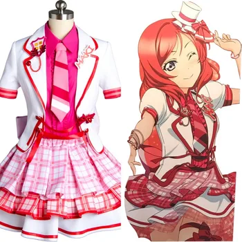 

Lovelive Love Live Maki Nishikino After School Activity Dress Cosplay Costume Halloween Carnival For Adult Women Full Set