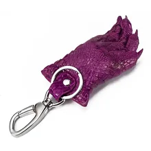 Крутой крокодиловый коготь Grap дизайнерский из натуральной кожи аллигатора унисекс Дамский маленький цветной кошелек для ключей мужской женский брелок-кошелек