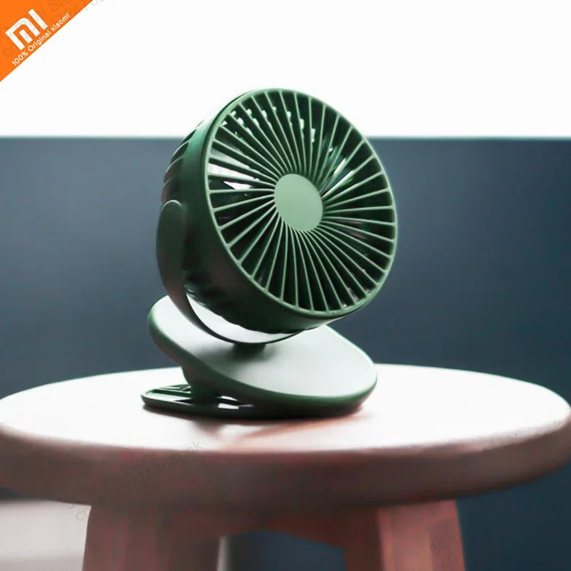 

Original xiaomi mijia clip fan mini 3 speed handheld USB fan 360 degree rotation for student dormitory office smart home