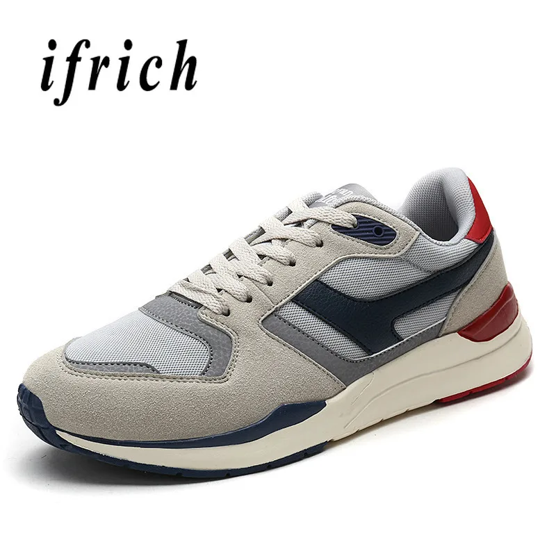 

Spring Autumn Man Athletic Shoes Comfortable Jogging Sneakers Lace Up Mens Light Gray Sport Shoes Breathable Running Shoes Men