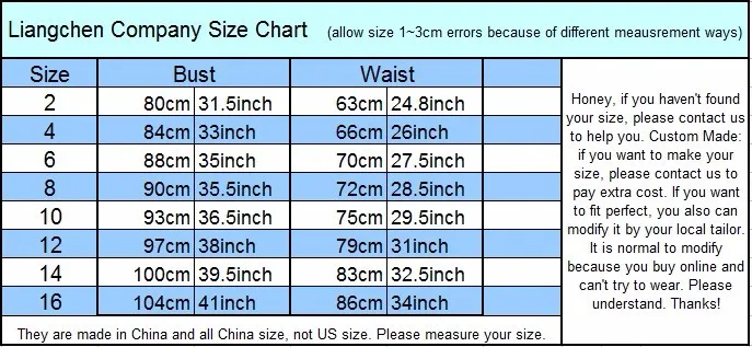 20160509 Size Chart