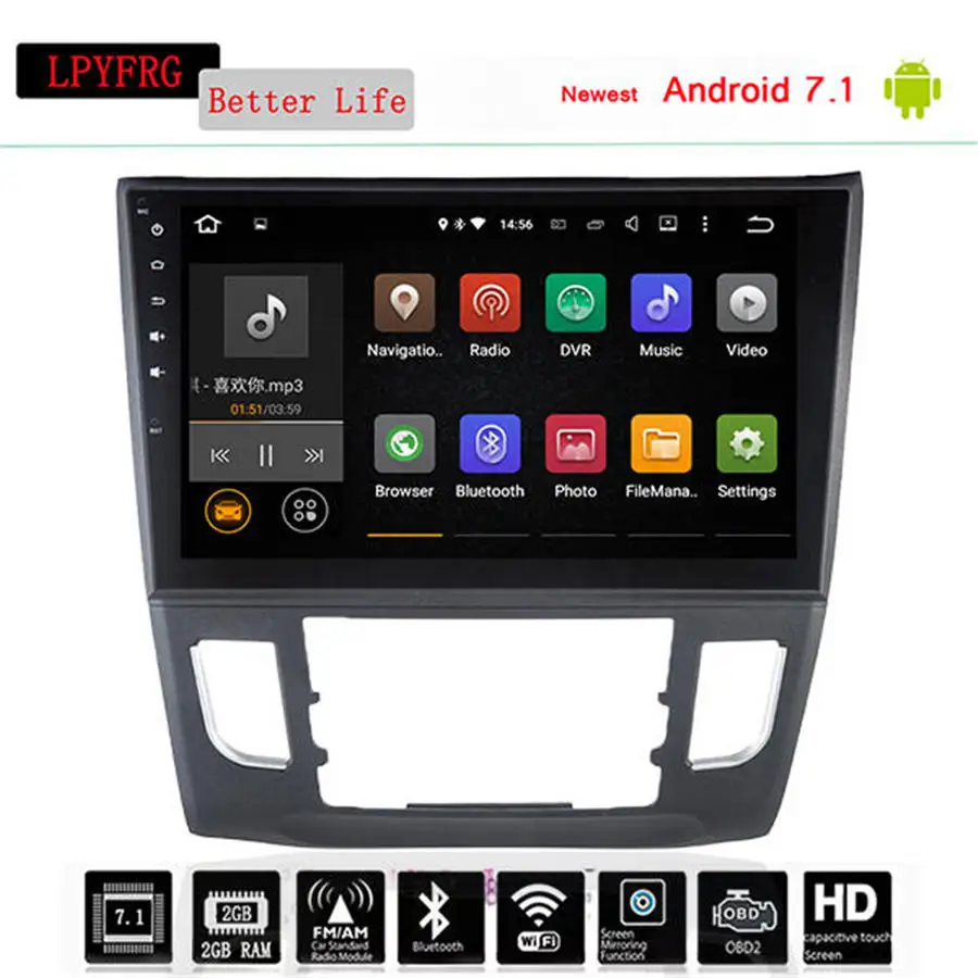 Excellent 10.1inch HD 1024*600 Quad Core Android 7.1Car Stereo Radio For Honda Crider 2013- Car PC Audio Mirror Link GPS Navigation No dvd 2 Excellent 10.1inch HD 1024*600 Quad Core Android 7.1Car Stereo Radio For Honda Crider 2013- Car PC Audio Mirror Link GPS Navigation No dvd 2