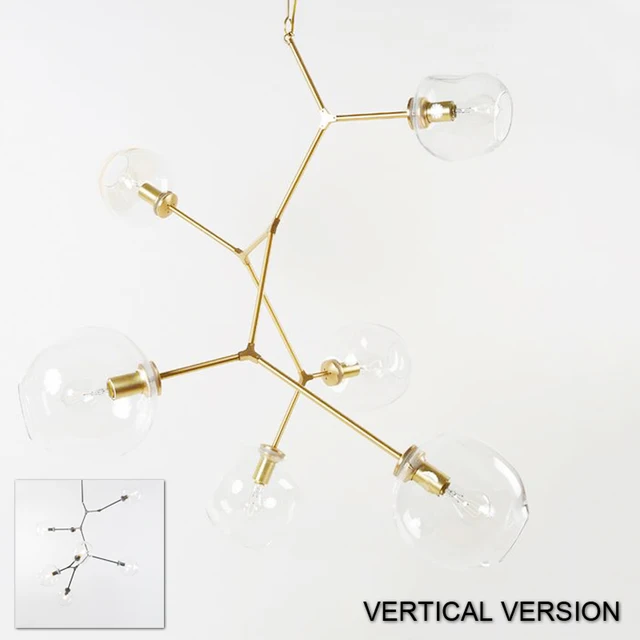 Post Modern Golden Black Vertical Pendant Light Lamp Upright Lindsey Post Modern Golden Black Vertical Pendant Light Lamp Upright Lindsey Adelman Led Hanging Fixture