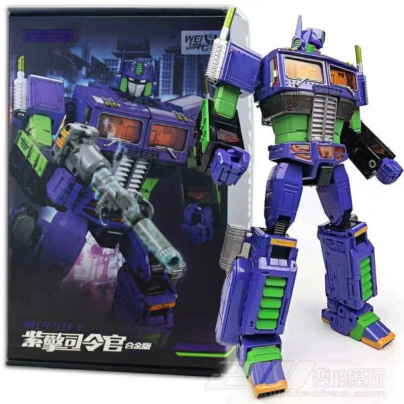 

Wei Jiang EVABlack apple flat head alloy version Optimus deformation robot 8036aEVA color matching