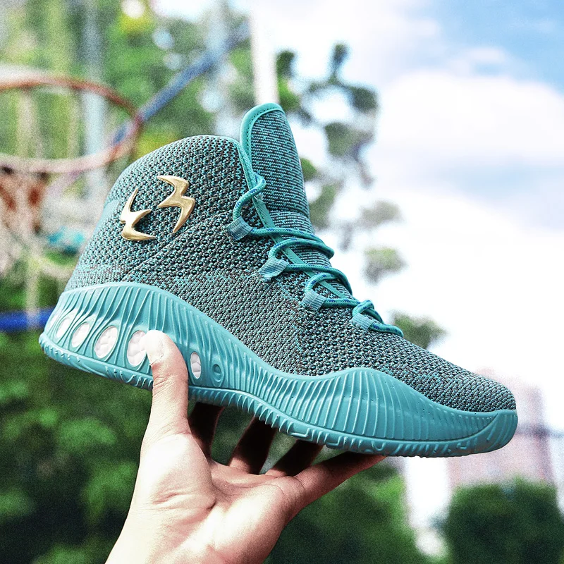 Masculino de baloncesto al aire libre entrenador zapatos hombres niños barato pareja adulto endurecen Cool Zapatillas zapatos baloncesto