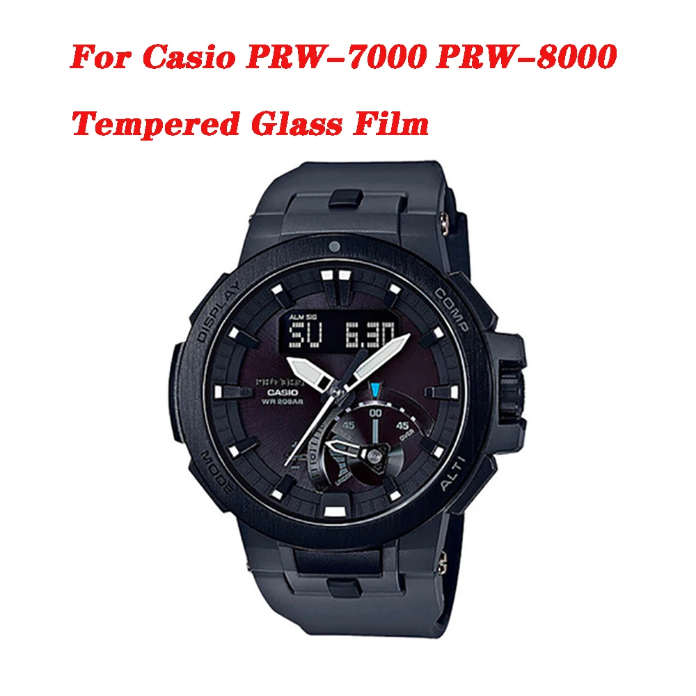 

9H 2.5D Tempered Glass Screen Protector For Casio PRW-7000 PRW-8000 Anti-Scratch Smart Watch Protective Film