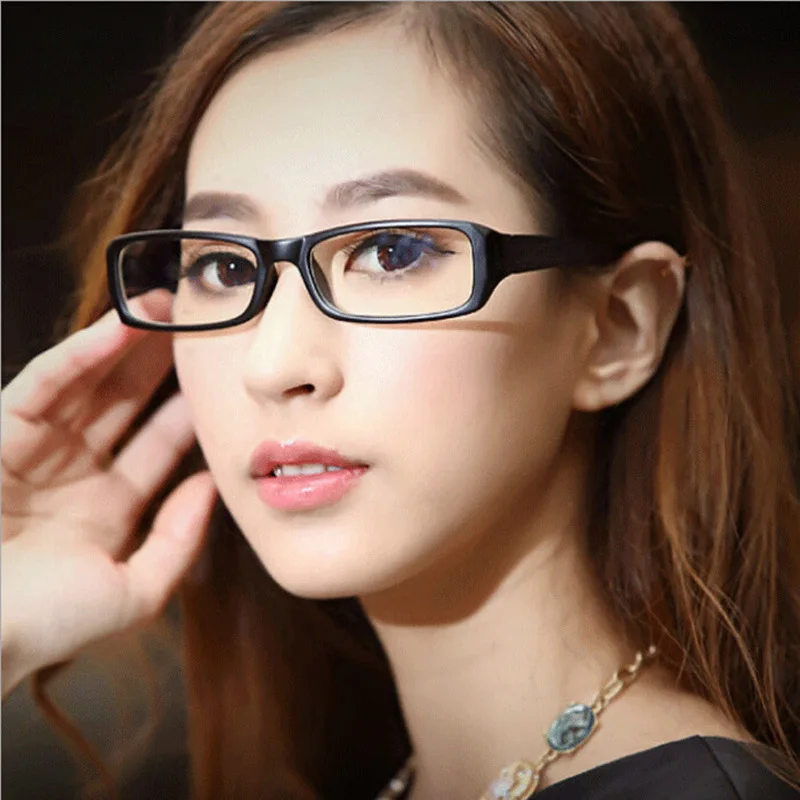 

HJYBBSN Classic Rectangle Women's Reading Glasses Business Style Vintage Eyeglasses Clear Lens Daily Wearing UV400 Oculos de sol