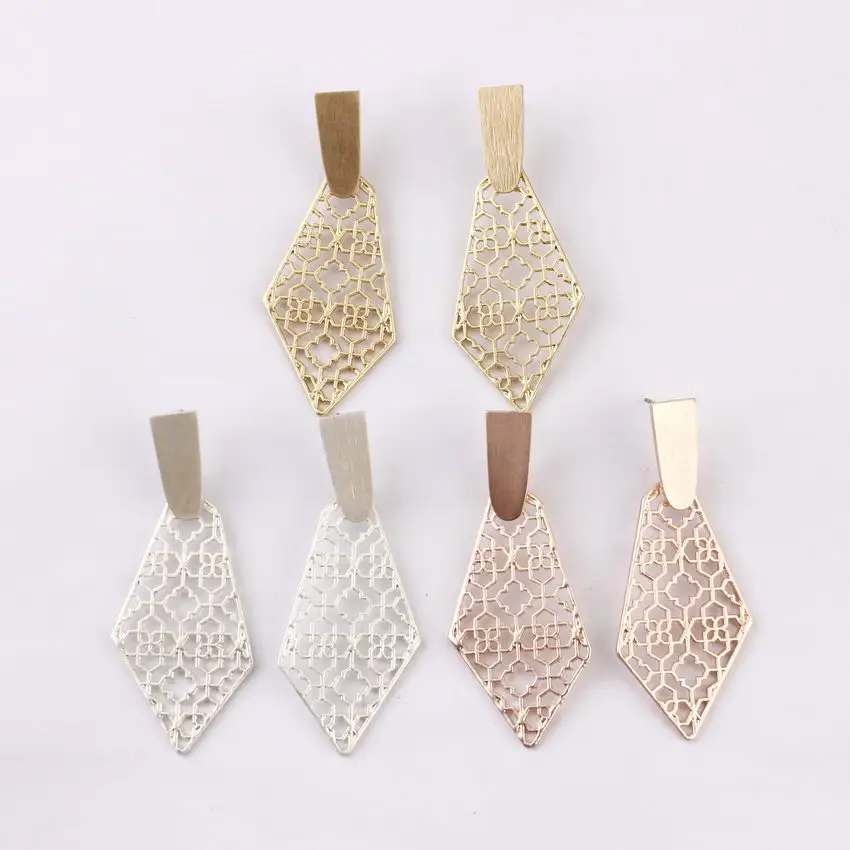 ZWPON миниатюрные кованые металлические серьги-капли, женские модные дизайнерские украшения, мини-серьги в форме лепестков, ювелирные изделия