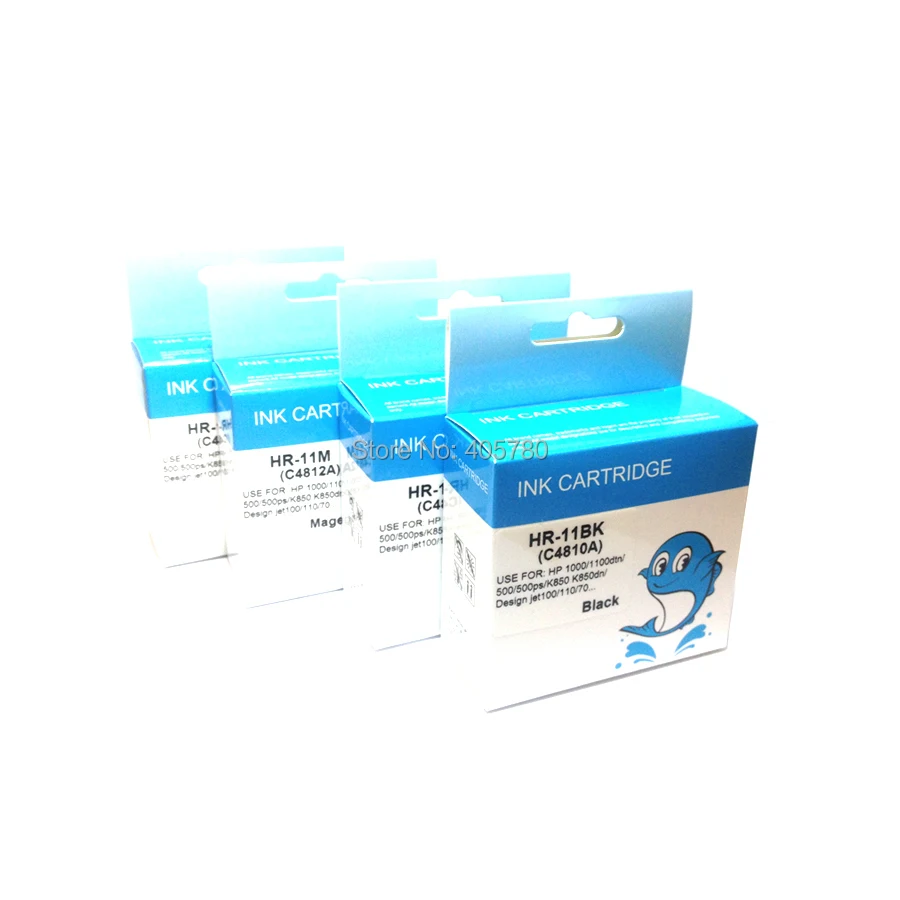 4 шт. печатающая головка 11 совместима с hp C4810A C4811A C4812A C4813A 500/510/800/111/100/70 головка|hp 70