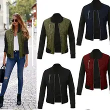 Весна-осень-зима Модная Куртка женская повседневная, Лоскутная, с длинным рукавом Куртка Большие размеры 3XL