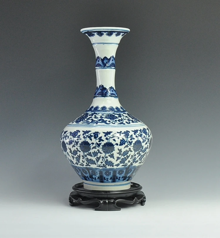 Imitation chinese Qing Dynasty Ancient Ceramic Porcelain Vases in