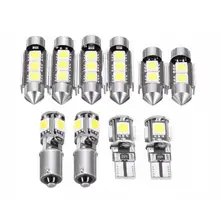 Vodool10шт/комплект DC 12 В Автомобильное Внутреннее освещение светодиодный светильник лампа комплект Замена автомобиля автоматическая лампа для чтения для VW MK5 Golf GTI 03-09