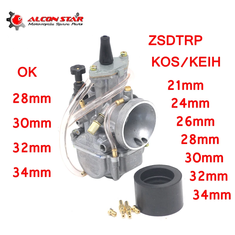 Карбюратор Alconstar PWK KOSO OKO Keihi 21 24 26 28 30 32 34 для мотоцикла 90 250 куб. См|Карбюратор| |