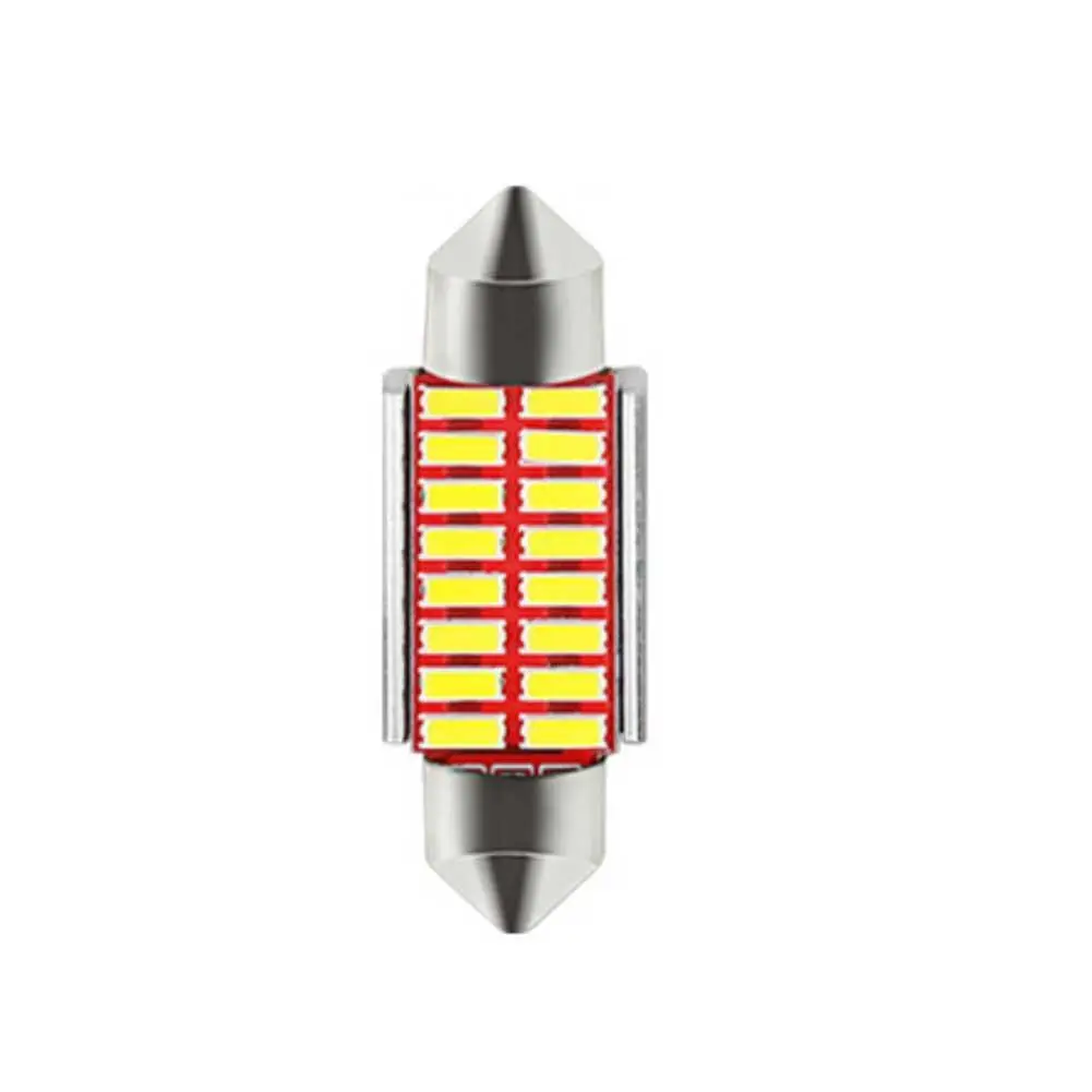 Супер яркий 4014 SMD Автомобильный светодиодный фестон светильник Canbus безошибочный