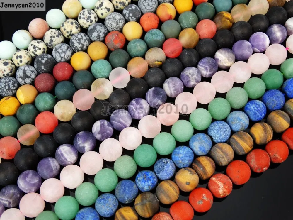 15" Long 4mm 6mm 8mm 10mm 12mm Natural Quartz Gemstone Round Spacer Stone Beads 