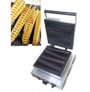 

Free shipping 110v or 220v Electric Commercial Loyy waffle maker machine Non-Stick Lolly waffle stick 4 pcs a plate