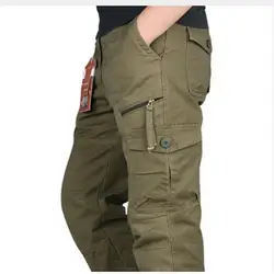 2018 мужские брюки, тактические в стиле милитари черный хлопок ix9 молнии уличная осень брюки-карго Брюки Для мужчин военный стиль