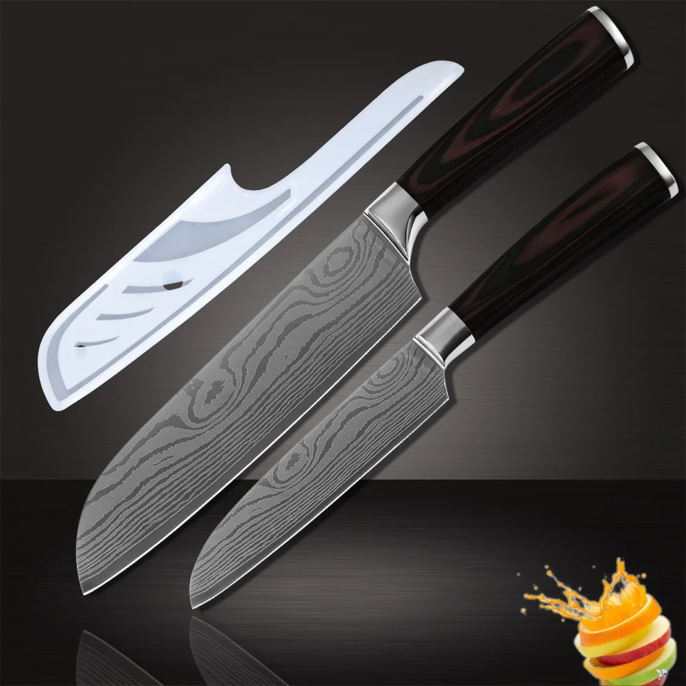 laser kitchen knives xyj brand kitchenware santoku ᐂ 7cr17 7cr17 stainless laser kitchen knives xyj brand kitchenware santoku ᐂ 7cr17 7cr17 stainless