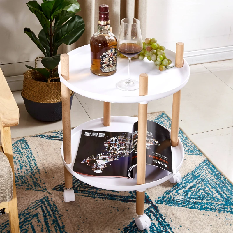 

Living room storage mobile coffee table Nordic side coffee table simple sofa side cabinet corner multifunctional dining car