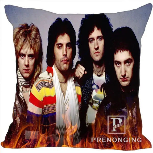 Наволочка на заказ queen Band@ 05 квадратная Подушка на молнии Обложка печать ваших фотографий 40x40 см, 45x45 см(одна сторона) 180117#09