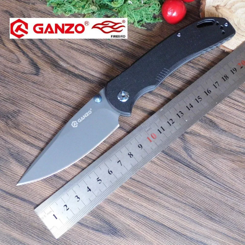 Продажа 58 60HRC Ganzo G7533 440C G10 или углеродного волокна ручки складной Ножи Выживание Отдых на природе инструмент карманный Ножи тактический edc Открытый и...
