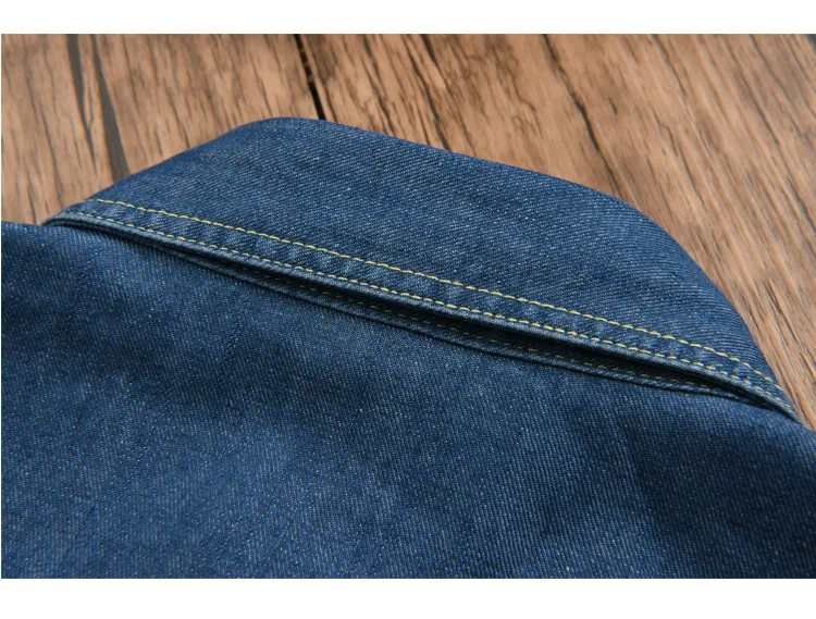 Модные синие градиентные джинсовые рубашки Мужская одежда для фитнеса колледж базовый с длинным рукавом рубашка Мужская Горячая контрастного цвета Camisa Masulina