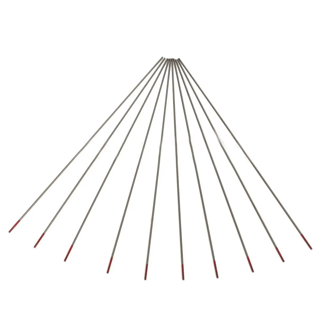 Горячие 10 шт. WT20 Вольфрам 2% лантанатный наконечник TIG сварочные электроды 150 мм/6 дюймов Thoriated WT20 красный TIG сварочный Вольфрам розничная торговля