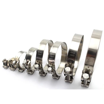 

2x Heavy Duty Stainless Hose Clamps Clip Screw Band Gear Swivel Clip Torque Strengthen 17-51mm Tube Pipe Bracket SUS304