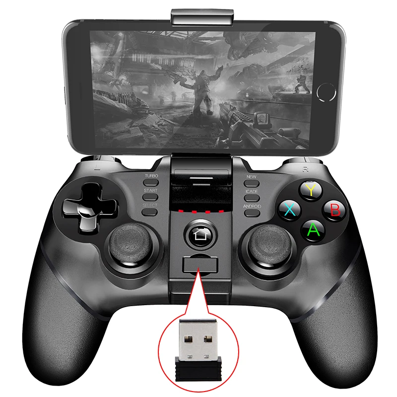 online Gamepad sem fio Bluetooth + USB Com Fio + 2.4g Sem Fio de Jogo Controlador de Jogo pad Joystick para PS3 Android IOS Telefone pad PC Smart TV