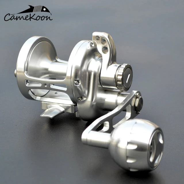 CAMEKOON Saltwater Lever Drag Fishing Reels 4.9:1 Jigging 30KG Max