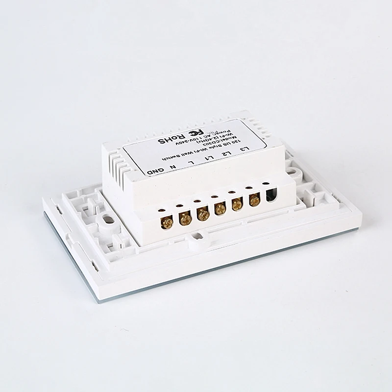 Американский переключатель Wi-Fi пресс-контроль настенный выключатель света 3 банды 120 панель типа настенная бумага для печати переключатель