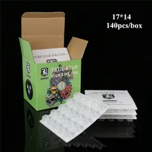 True Star 140 шт. Пластик чернил для татуажа, чашки крышки 17 мм прозрачный Средний Классический без основания крышки чернила 17*14 татуировки пигментные чашки запас