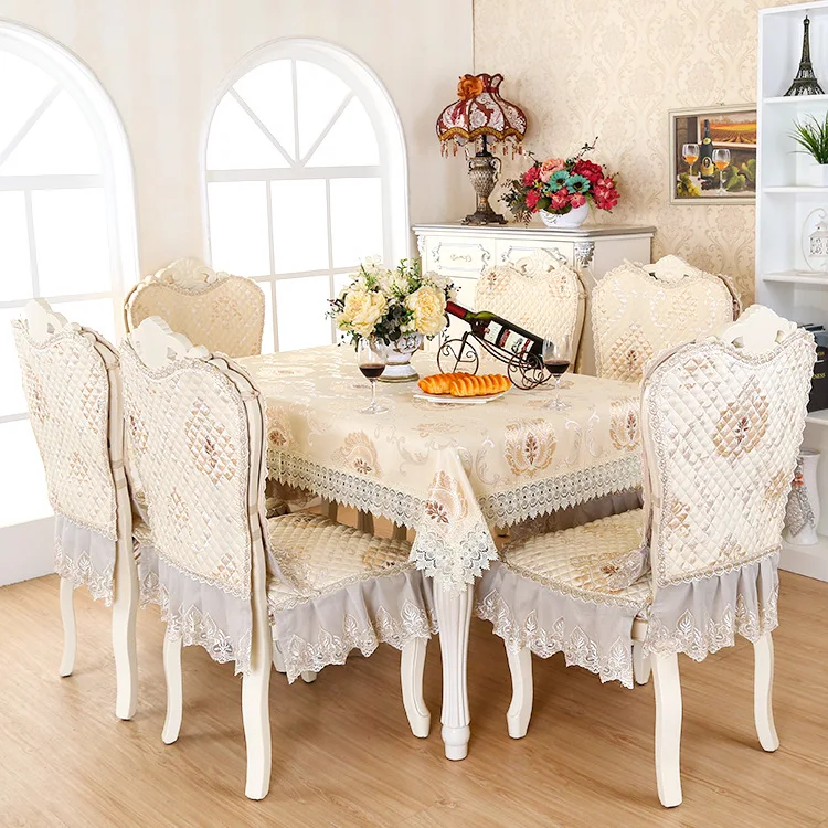 European type Lace floral home dinning room tablecloth set suit 130