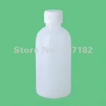 200 компл./лот) 100 мл PE полупрозрачная круглая Защитная крышка бутылка со шкалой, бутылка для образца, бутылка для жидкости, пластиковая бутылка