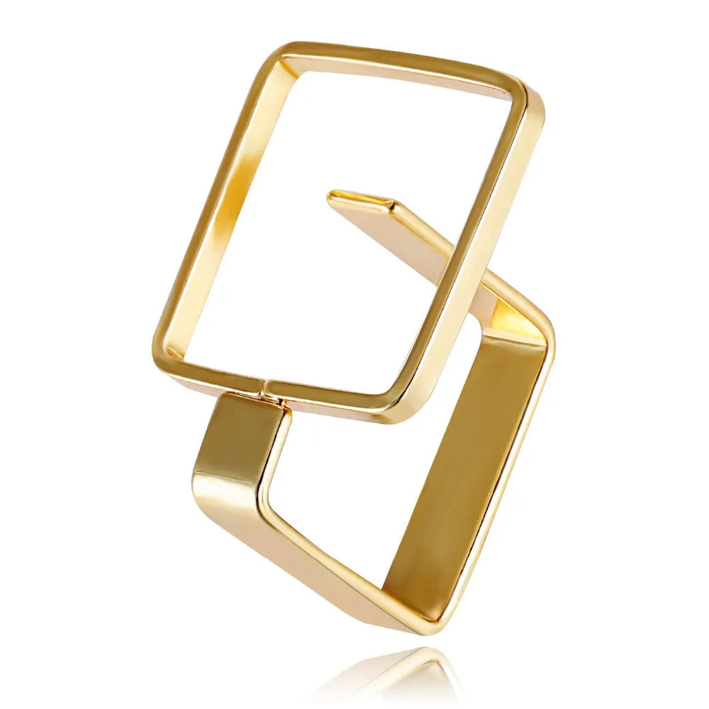 

MIARA.L hot sale geometric square simple personality open ring female jewelry