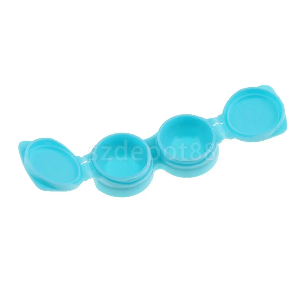 10 Pack Mini Flip-top Contact Lens Portable Travel Kit Holder Soaking Box Case R Marked