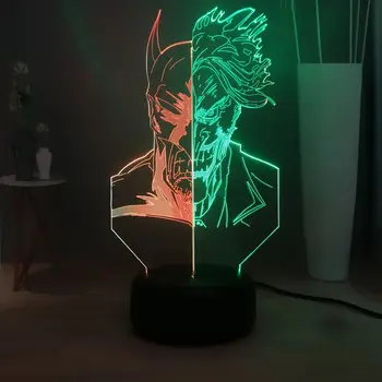 

3D Optical Desk Light Gotham City Jack Napier Marvel Batman Comic Villain USB Touch Multicolored LED NIGHT LIGHT Free Shipping