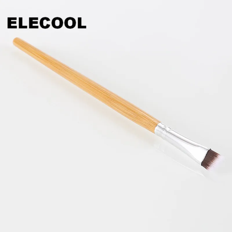ELECOOL 1 шт. кисть для теней для бровей Элитная угловая деревянная ручка подводка для глаз кисть для бровей инструмент для Леди Косметическая кисть